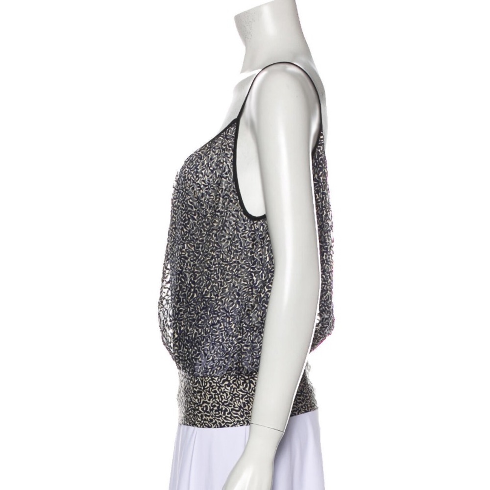 Balenciaga Size 38 Abstract Print String Tank Top - image 3